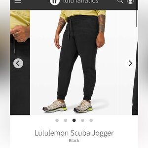 Lululemon Black Scuba Jogger- 10